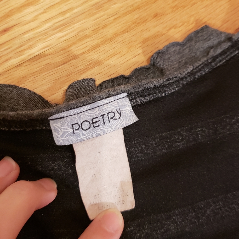 Poetry Gray Ruffled Mini Dress - Picture 6 of 8